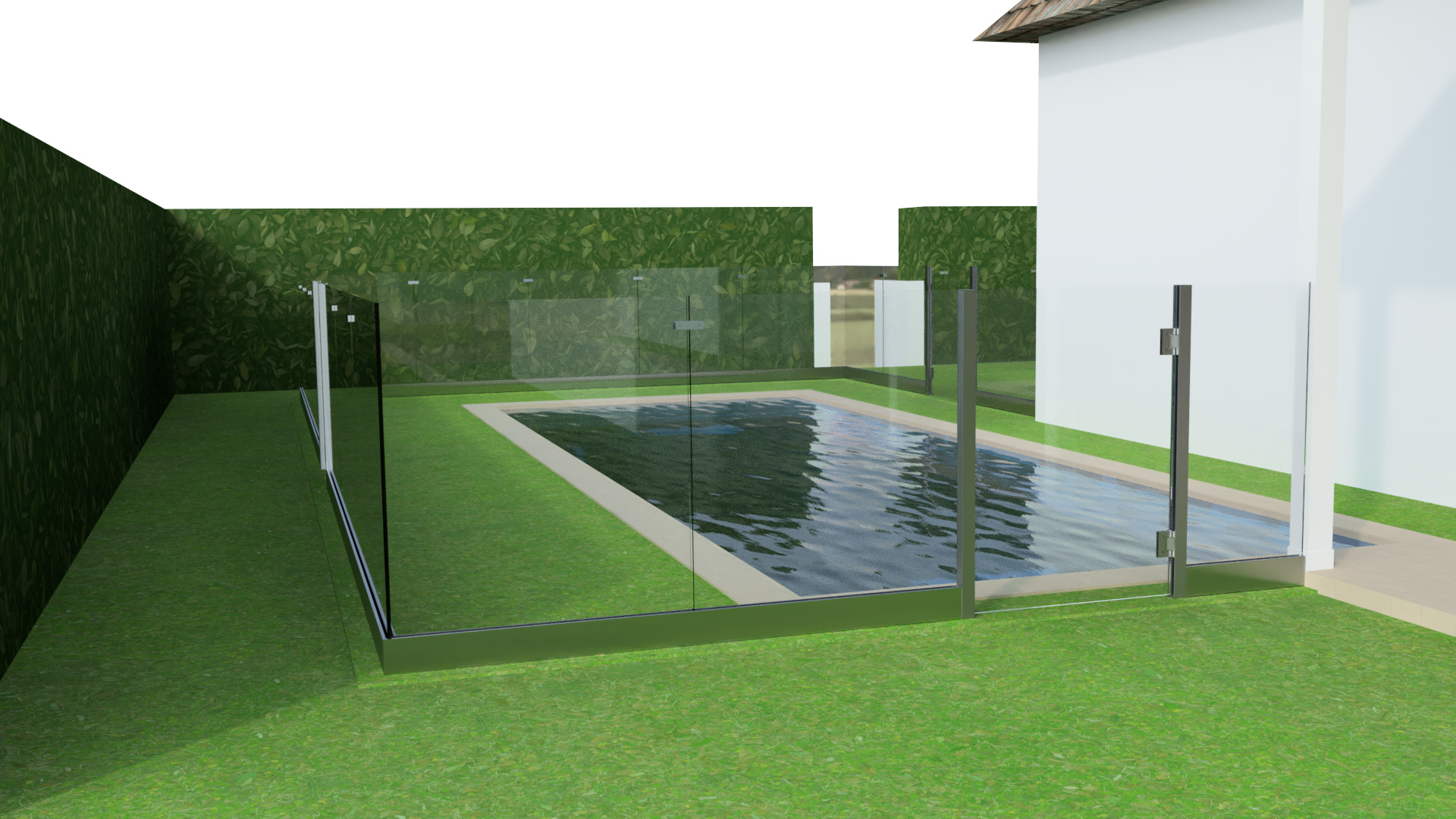 Glass Railing Conrad Construction - A Crystal Glass & Mirror