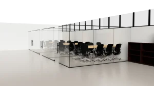 High-quality glass walls for modern office spaces and conference rooms.