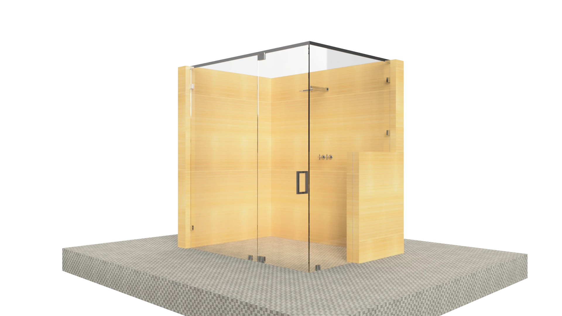 Angle Shower Samantha Residence