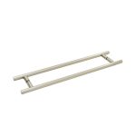 Modern stainless steel towel bar for bathroom. Durable, sleek design, perfect for glass or mirror installations.