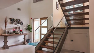 High-quality glass and mirror accents enrich modern interior spaces.
