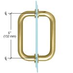 Elegant gold door handle with glass inset, made of high-quality crystal glass.