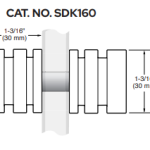 High-quality crystal glass connector for mirrors and architectural projects. Durable, clear, and precision-cut.