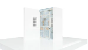 Elegant crystal glass and mirror door design for stylish home decor.