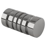 High-quality chrome magnetic rod for glass and mirror mounting.