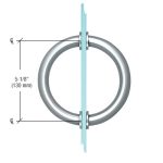 High-quality glass door handle with durable ring design for elegant style.