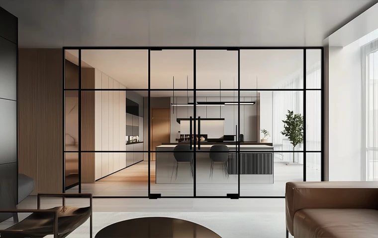 Aluminum Grids Glass Partition