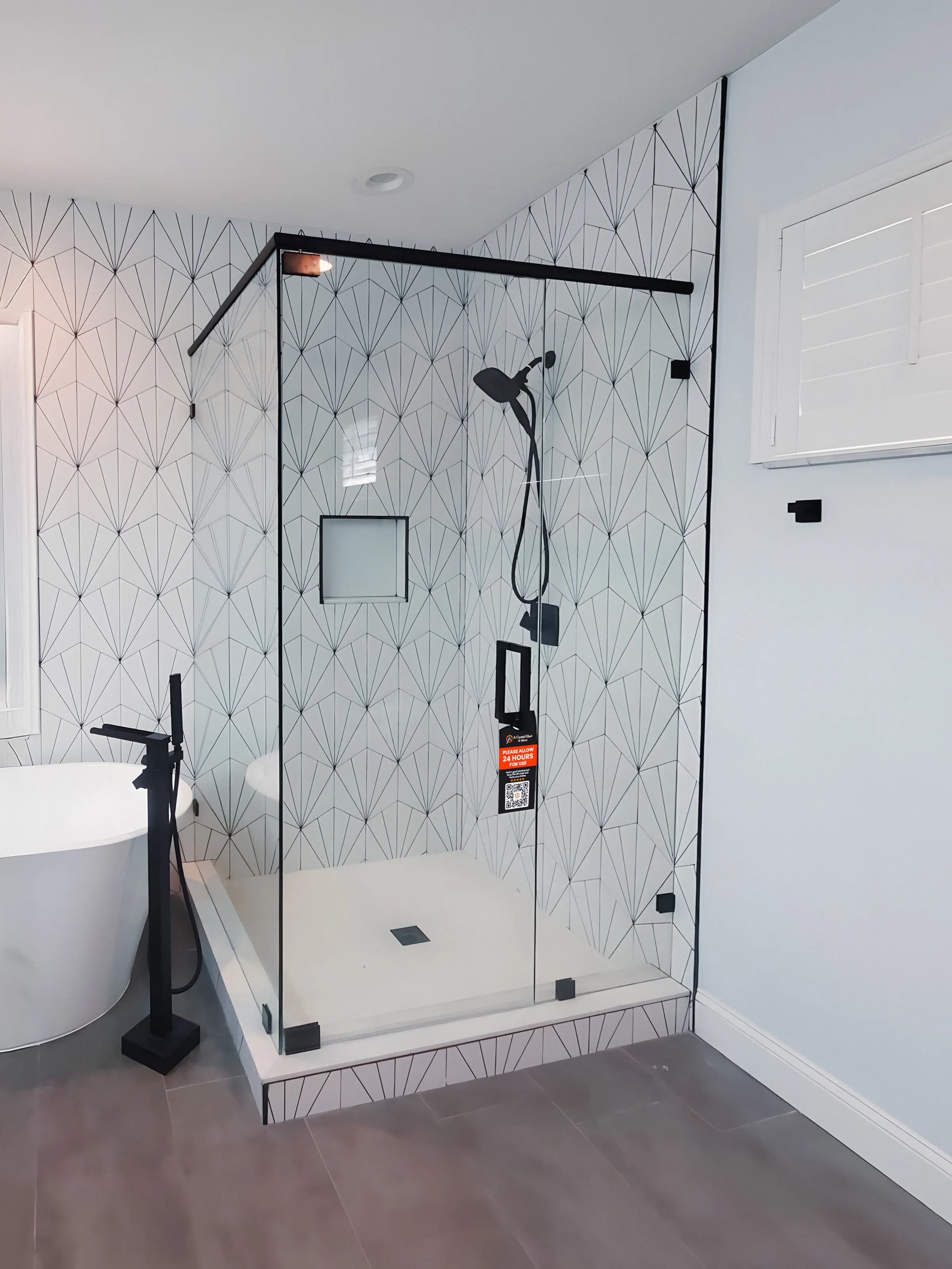 Shower Door at Duchess Ct Residence