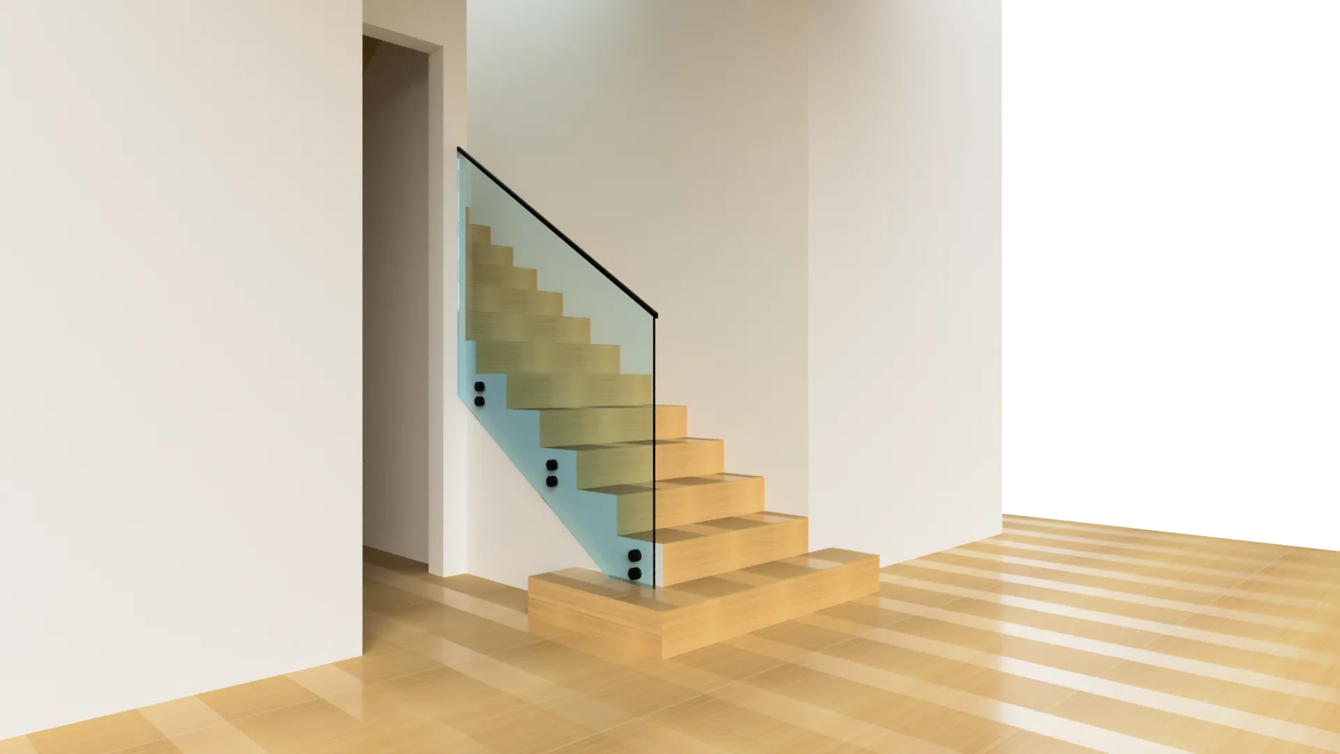 Glass Railing S lake Dr Residence