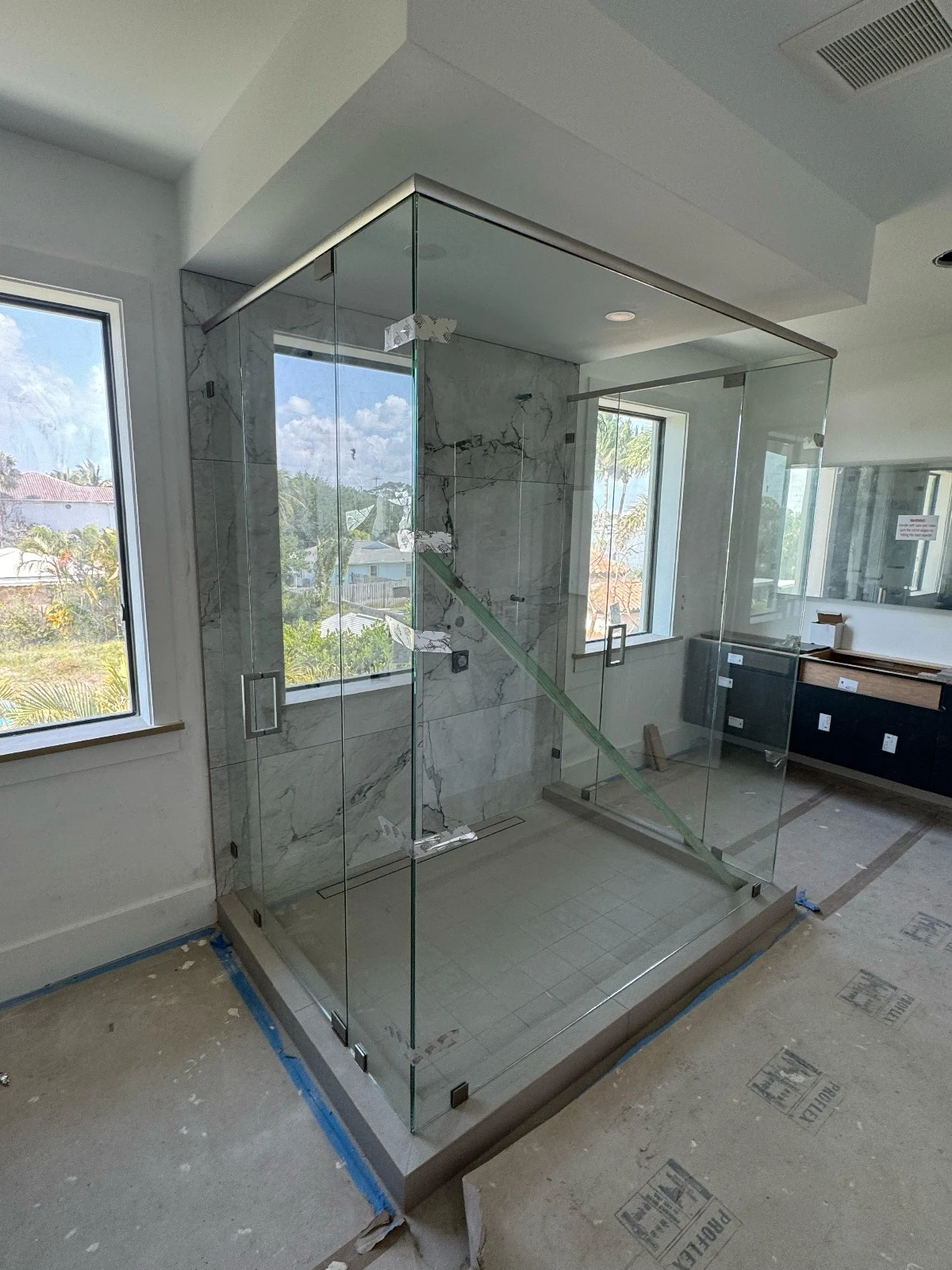 Shower Glass Railing Railing Systems Archives - A Crystal Glass & Mirror