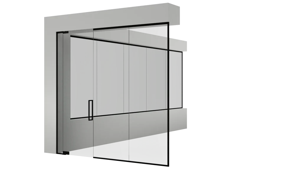 Elegant glass mirror for interior decoration and design use.