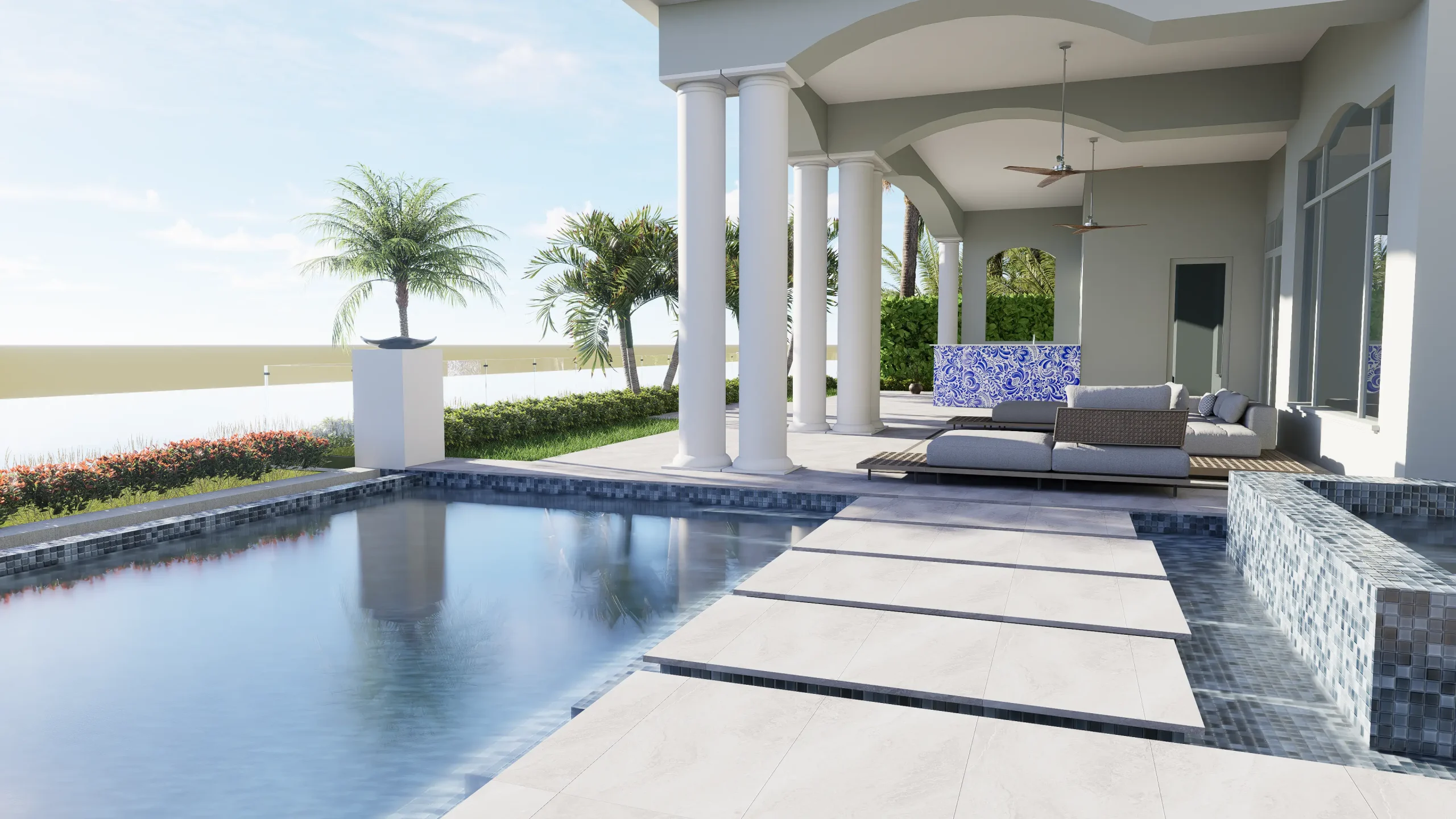 Glass Railing | Via Palacio Residence