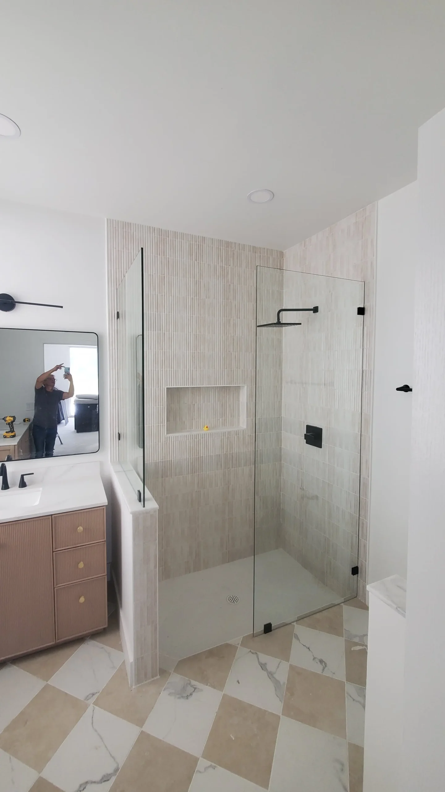 Shower Enclosure | Oak Bend Way Residence