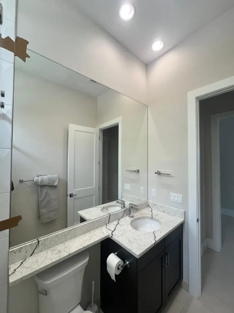 High-quality glass and mirror installation for bathrooms and interiors.