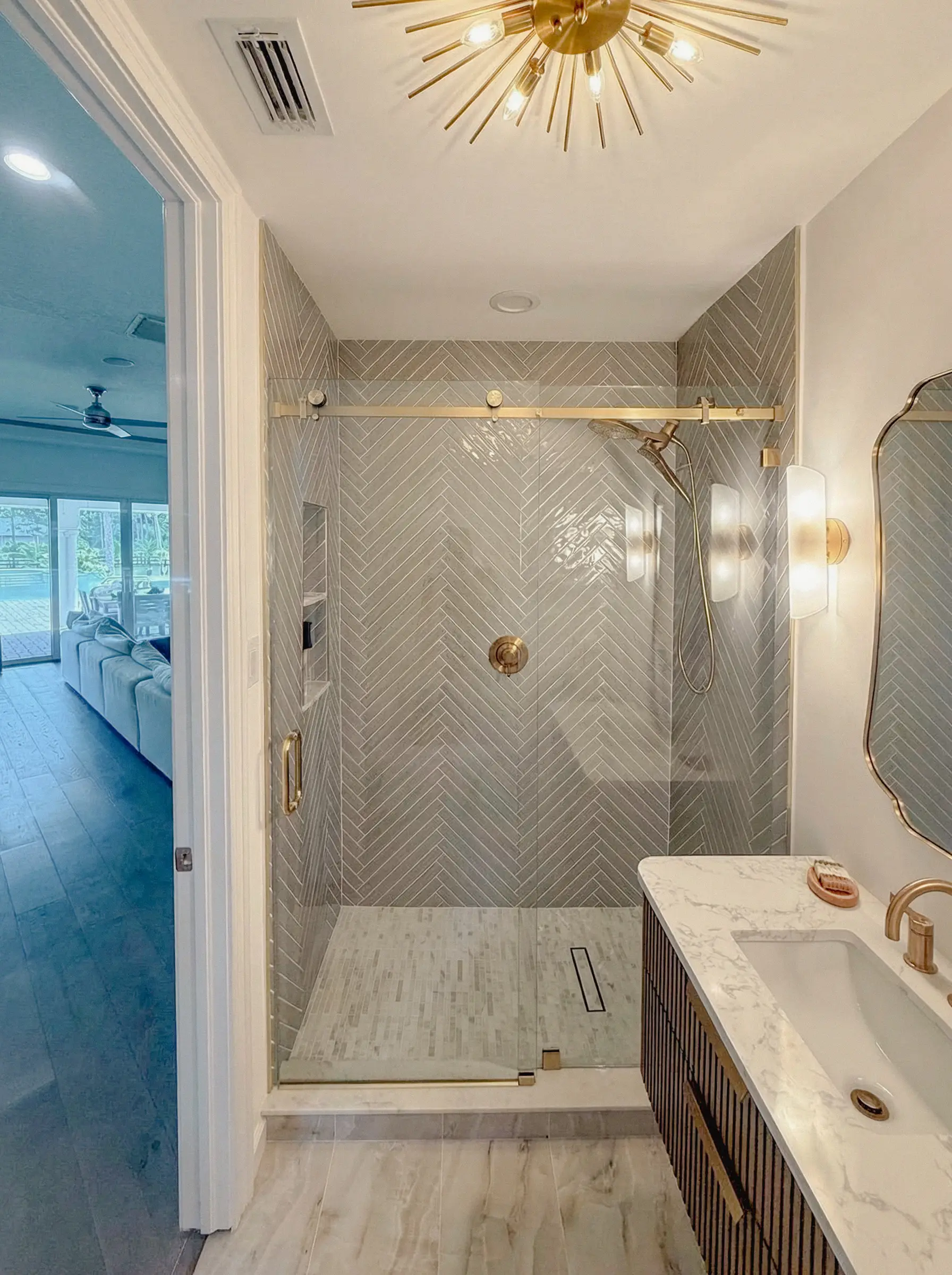 Shower Enclosure | Coco Plum Road Residence