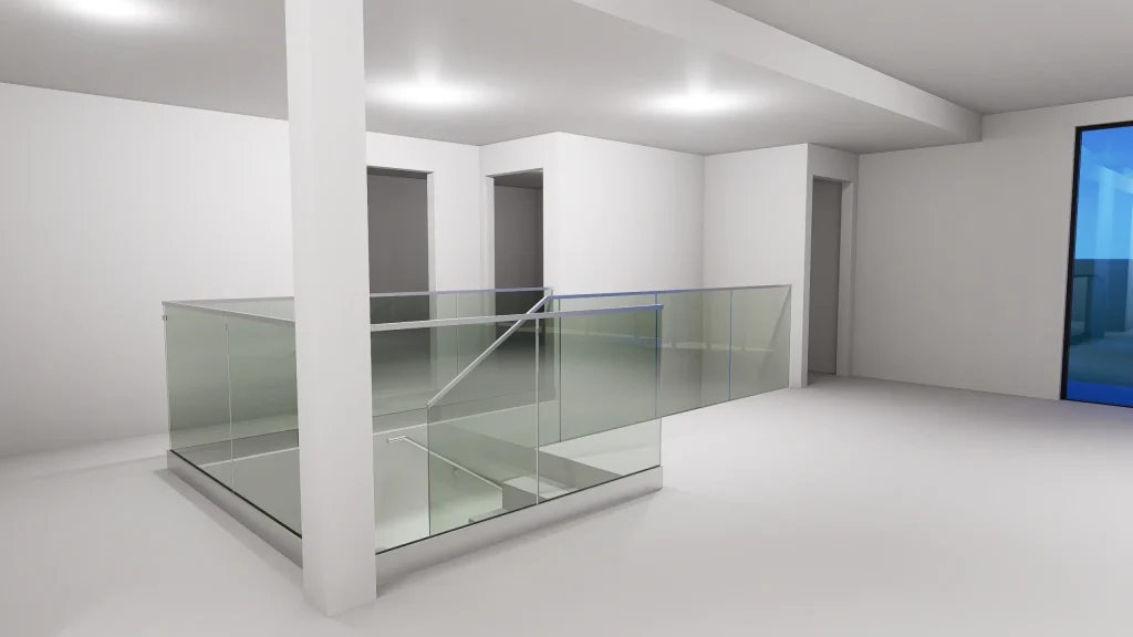 High-quality glass and mirror installation for elegant interior spaces.